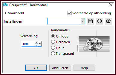 Effecten - Geometrische effecten - Perspectief - horizontaal