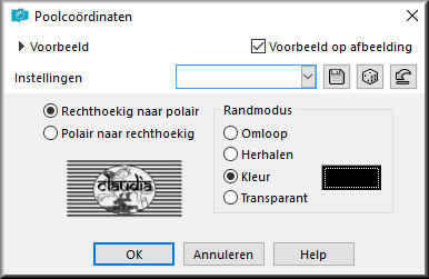 Effecten - Vervormingseffecten - Poolcoördinaten