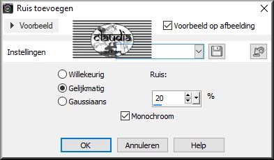 Aanpassen - Ruis toevoegen/verwijderen - Ruis toevoegen