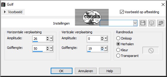 Effecten - Vervormingseffecten - Golf