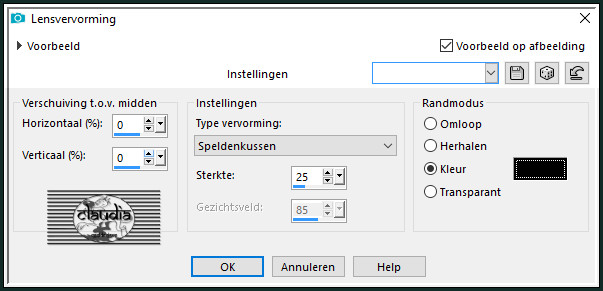 Effecten - Vervormingseffecten - Lensvervorming