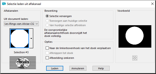 Selecties - Selectie laden/opslaan - Selectie laden uit alfakanaal : Selection #3