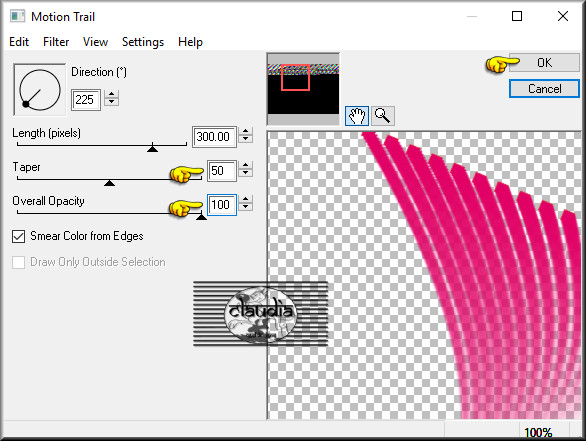 Effecten - Insteekfilters - Eye Candy 4000 - Motion Trail