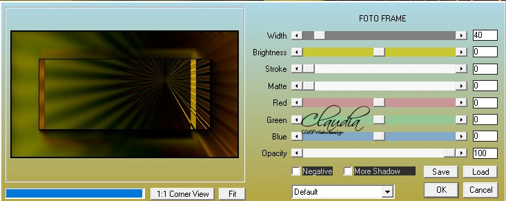 Instellingen filter AAA Frames - Foto Frame