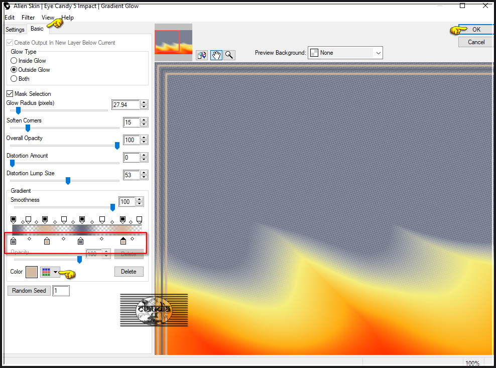 Effecten - Insteekfilters - Alien Skin Eye Candy 5 : Impact - Gradient Glow :