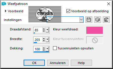 Effecten - Textuureffecten - Weefpatroon