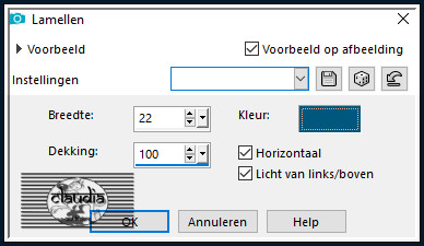 Effecten - Textuureffecten - Lamellen