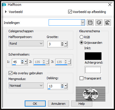 Effecten - Artistieke effecten - Halftoon