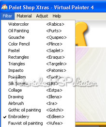 Instellingen filter Virtual Painter - Virtual Painter 4