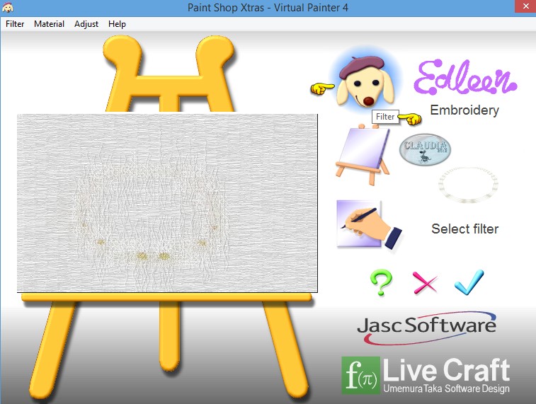Instellingen filter Virtual Painter - Virtual Painter 4