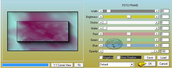 Instellingen filter AAA Frames - Foto Frame