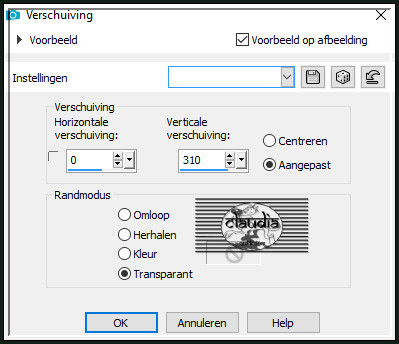 Effecten - Afbeeldingseffecten - Verschuiving