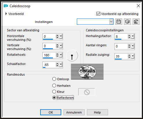 Effecten - Reflectie-effecten - Caleidoscoop