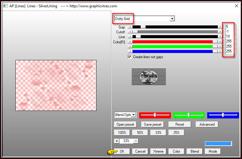 Effecten - Insteekfilters - AP [Lines] - Lines - SilverLining