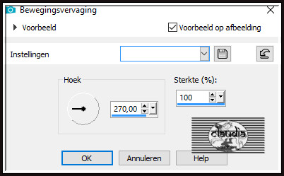 Aanpassen - Vervagen - Bewegingsvervaging