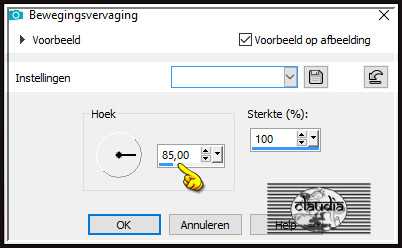 Aanpassen - Vervagen - Bewegingsvervaging