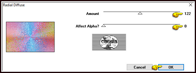 Effecten - Insteekfilters - I-Decay - Radial Diffuse