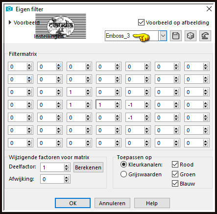 Effecten - Eigen filter - Emboss_3