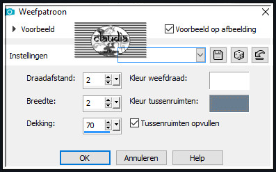 Effecten - Textuureffecten - Weefpatroon