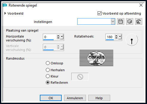 Effecten - Reflectie-effecten - Roterende spiegel