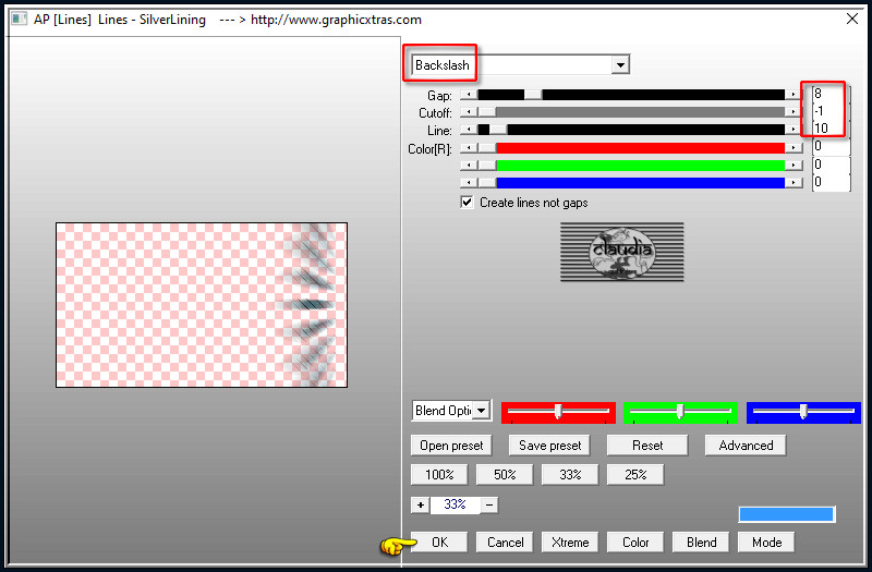 Effecten - Insteekfilters - AP [Lines] - Lines - SilverLining 