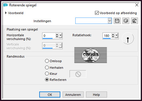 Effecten - Reflectie-effecten - Roterende spiegel