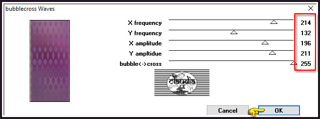 Effecten - Insteekfilters - Kang 4 - bubblecross Waves