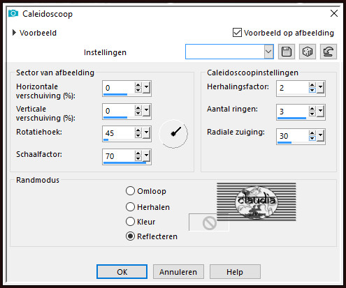 Effecten - Reflectie-effecten - Caleidoscoop