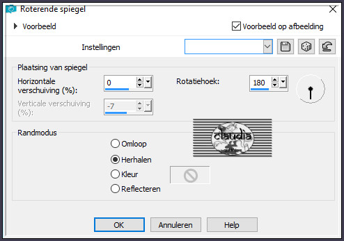 Effecten - Reflectie-effecten - Roterende spiegel