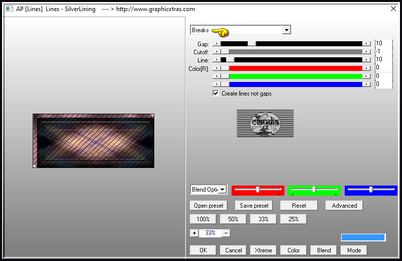 Effecten - Insteekfilters - AP [Lines] - Lines - SilverLining