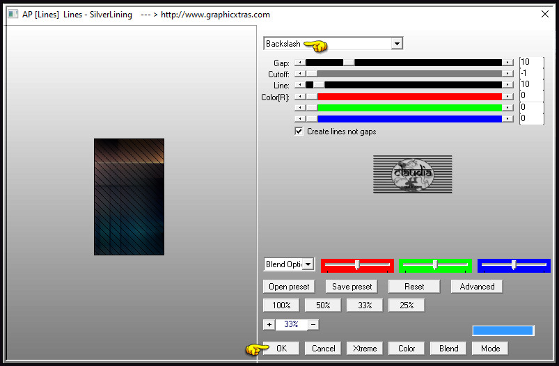 Effecten - Insteekfilters - AP [Lines] - Lines - SilverLining