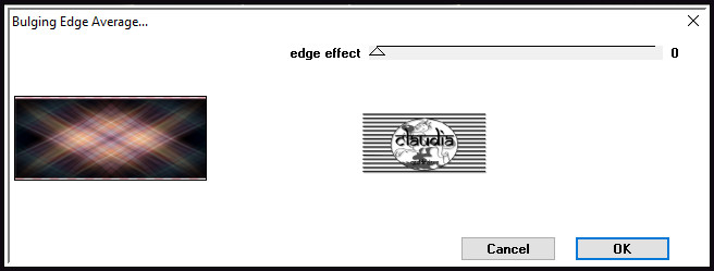 Effecten - Insteekfilters - Déformation - Bulging Edge Average