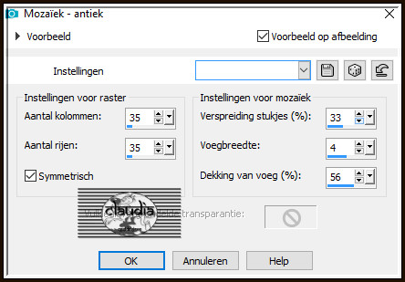 Effecten - Textuureffecten - Mozaïek - antiek