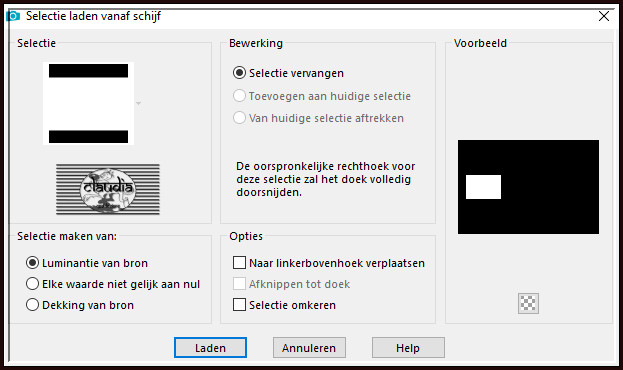 Selecties - Selectie laden/opslaan - Selectie laden vanaf schijf : charline2_animabelle