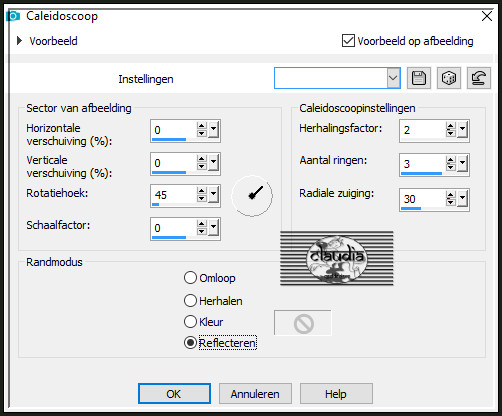 Effecten - Reflectie-effecten - Caleidoscoop