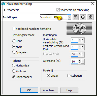 Effecten - Afbeeldingseffecten - Naadloze herhaling