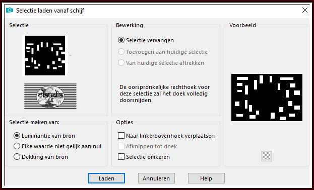 Selecties - Selectie laden/opslaan - Selectie laden vanaf schijf : choupinette2_animabelle