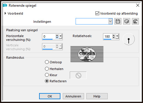 Effecten - Reflectie-effecten - Roterende spiegel