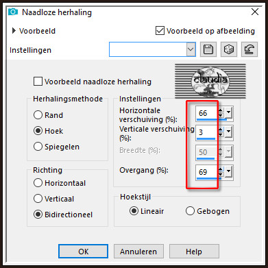 Effecten - Afbeeldingseffecten - Naadloze herhaling