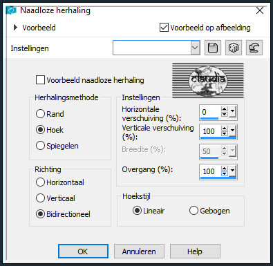 Effecten - Afbeeldingseffecten - Naadloze herhaling