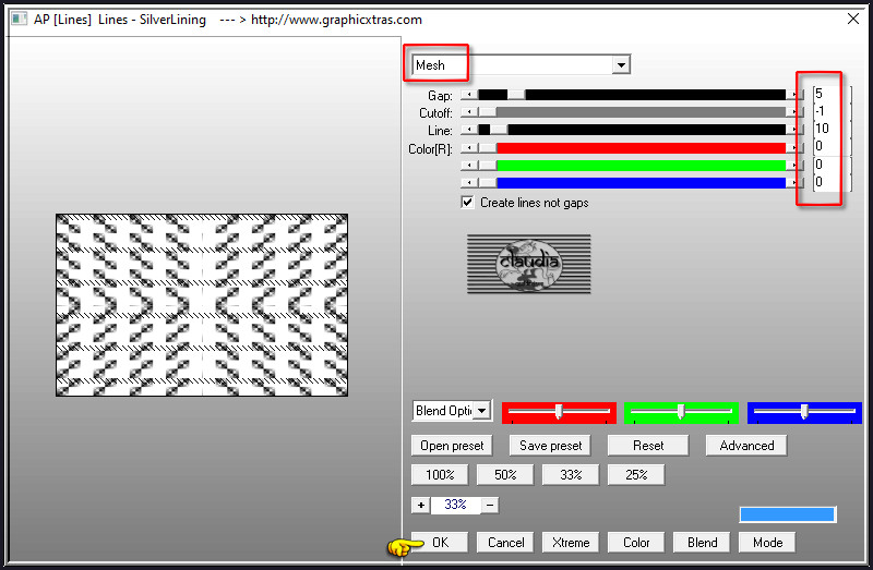 Effecten - Insteekfilters - AP [Lines] - Lines - SilverLining 