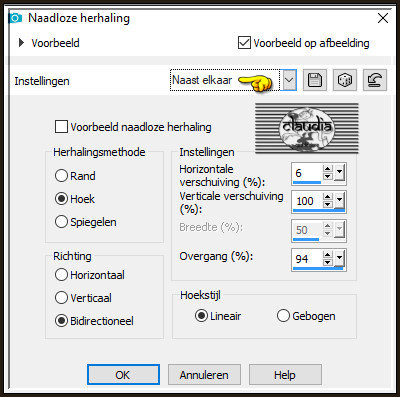 Effecten - Afbeeldingseffecten - Naadloze herhaling