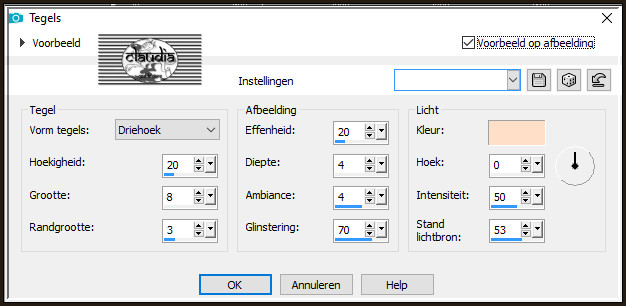 Effecten - Textuureffecten - Tegels