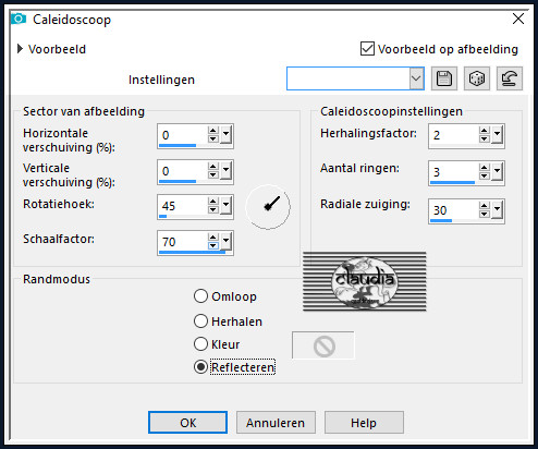 Effecten - Reflectie-effecten - Caleidoscoop