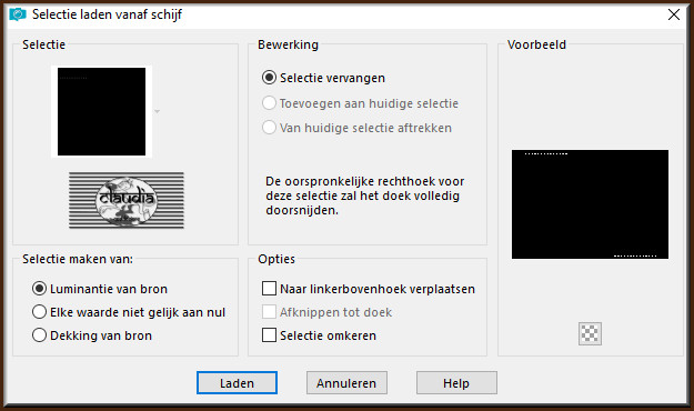 Selecties - Selectie laden/opslaan - Selectie laden vanaf schijf : Sel2_Cookie_Animabelle