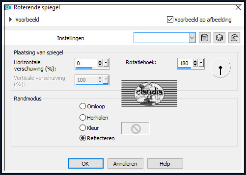 Effecten - Reflectie-effecten - Roterende spiegel
