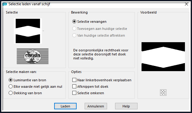 Selecties - Selectie laden/opslaan - Selectie laden vanaf schijf : Selection2_Cordelia_Animabelle