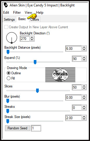 Effecten - Insteekfilters - Alien Skin Eye Candy 5 : Impact - Backlight