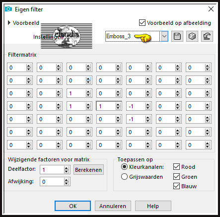 Effecten - Eigen filter - Emboss_3