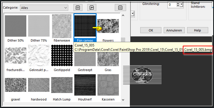 Effecten - Textuureffecten - Textuur